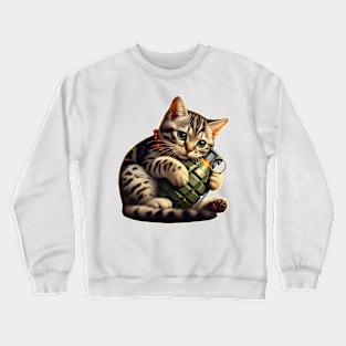 Cat and Grenade Crewneck Sweatshirt